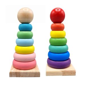 Wooden Rainbow Tower